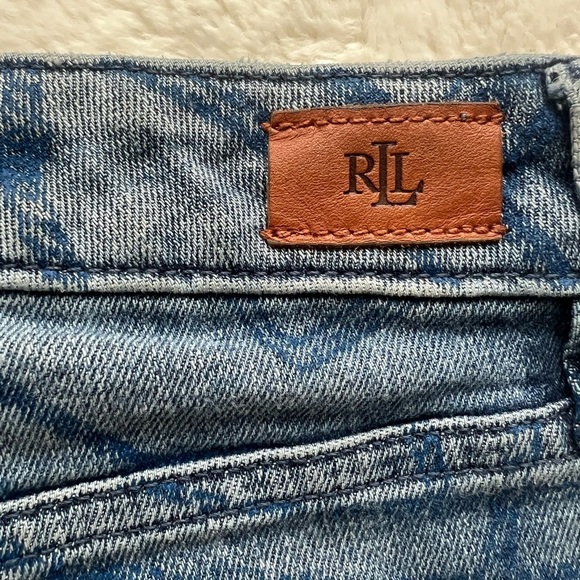 Ralph Lauren Equestrian Lasso Tack Horse Bit Crop Denim Jeans - Picture 5 of 13